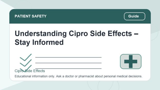 Cipro Side Effects: Practical Safety Signals to Track