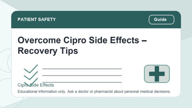 Overcome Cipro Side Effects – Recovery Tips - Cipro side effects safety illustration
