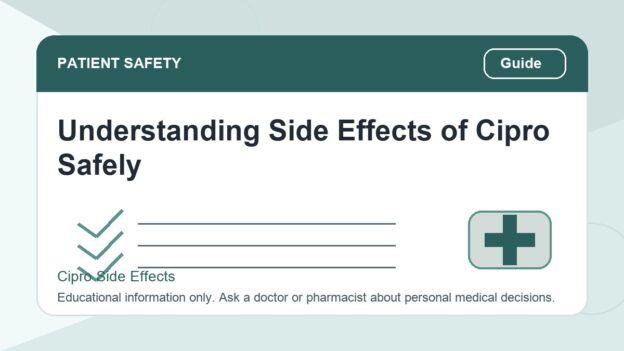 Cipro Musculoskeletal Side Effects: Tendon, Muscle, and Joint Safety