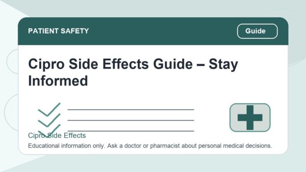 Cipro Side Effects Guide – Stay Informed - Cipro side effects safety illustration