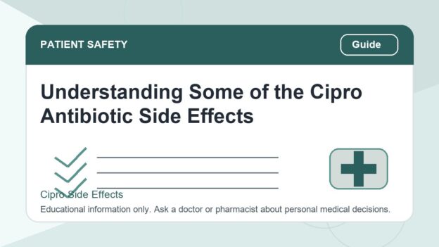 Understanding Some of the Cipro Antibiotic Side Effects - Cipro side effects safety illustration