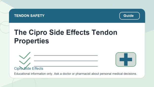 The Cipro Side Effects Tendon Properties - Cipro side effects safety illustration