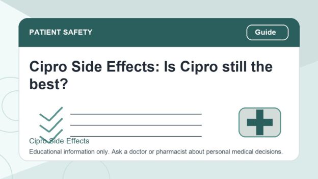 Cipro Side Effects: Is Cipro still the best? - Cipro side effects safety illustration