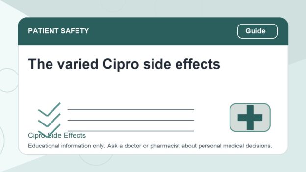 The varied Cipro side effects - Cipro side effects safety illustration